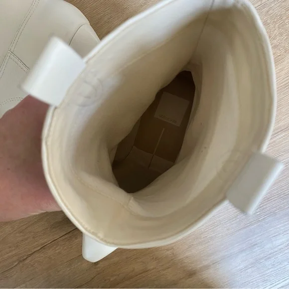 NEW Dolce Vita Tavla Boots Off White Leather - Picture 5 of 9